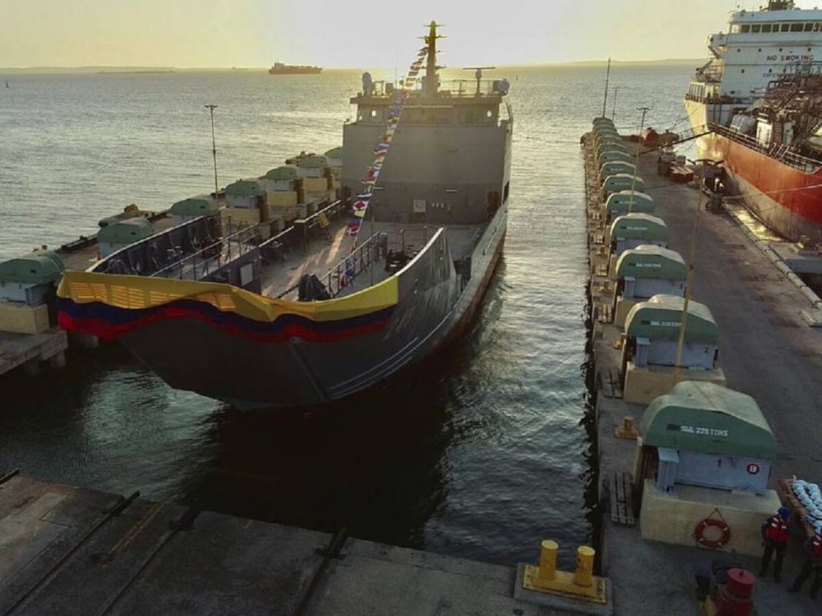 Realizan ceremonia de botadura del buque ARC ‘Bahía Solano’