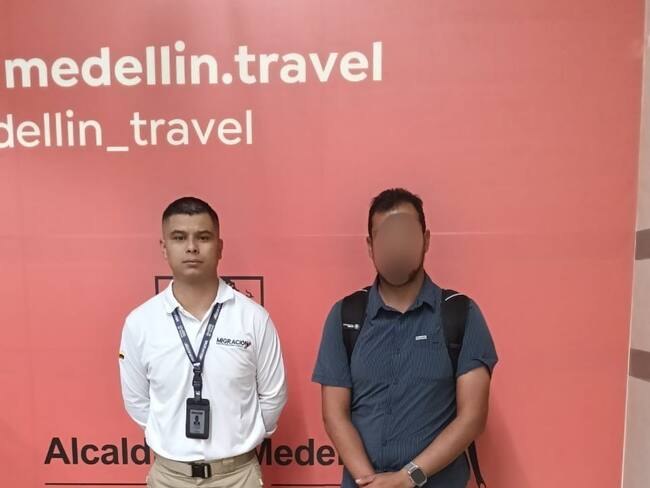 Peruano inadmitido por alerta de explotación sexual. Foto: Migración Colombia.