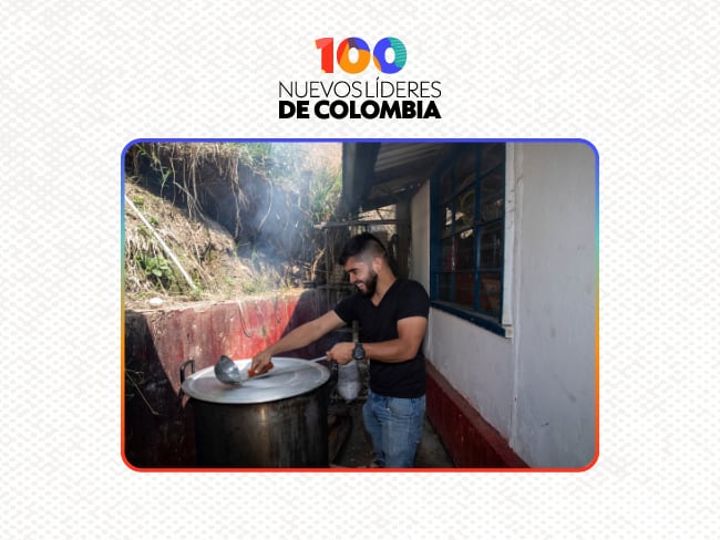 Andrés Felipe González impulsa procesos culturales y comunitarios que transforman la vida de jóvenes en Las Minas. | Foto: Juanita Escobar