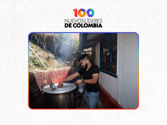 Andrés Felipe González impulsa procesos culturales y comunitarios que transforman la vida de jóvenes en Las Minas. | Foto: Juanita Escobar