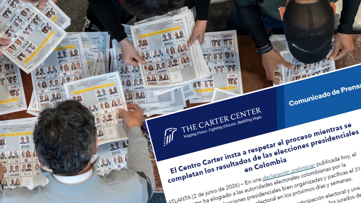 Centro Carter pide respetar resultados electorales en Colombia y destaca transparencia en la jornada