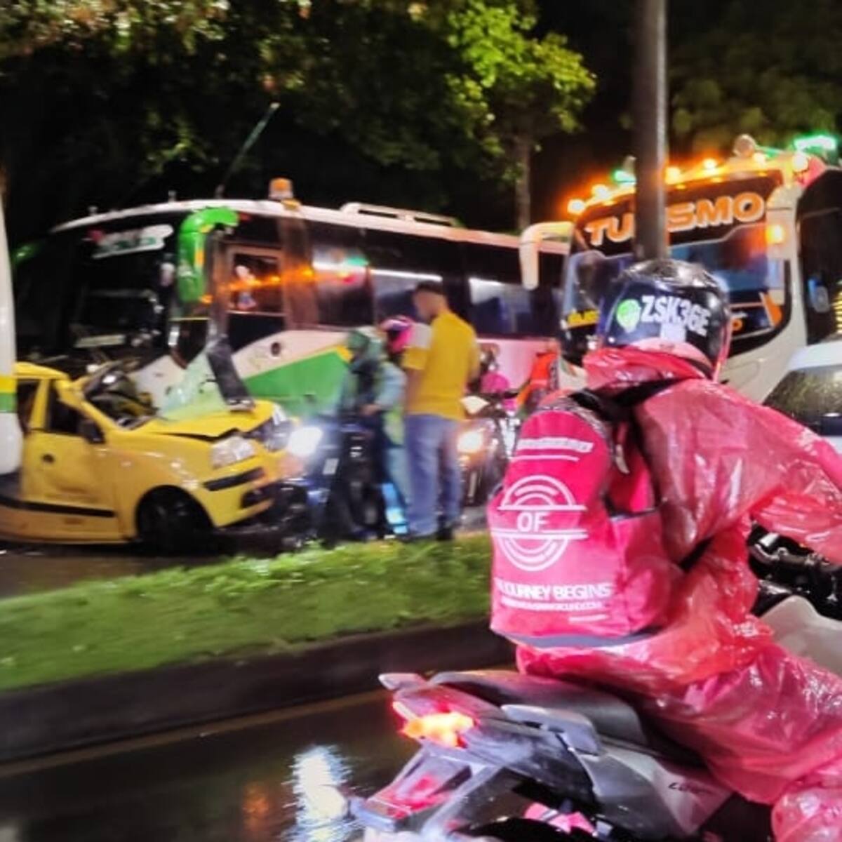 Choque múltiple en Las Palmas deja al menos seis heridos