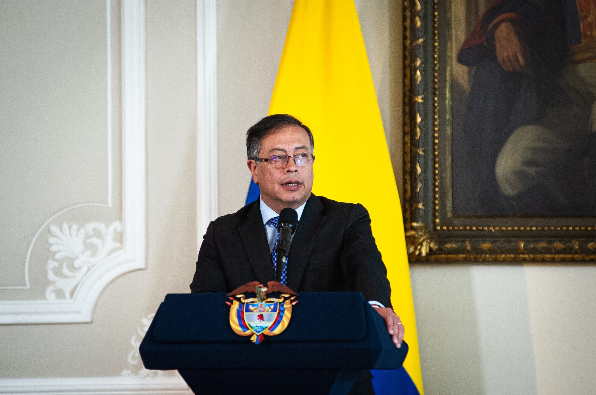 Gustavo Petro. (Photo by Sebastian Barros/NurPhoto via Getty Images)