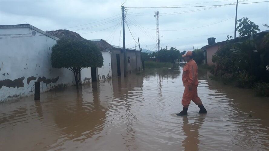 Emergencia en Tierralta por fuertes lluvias. Foto: