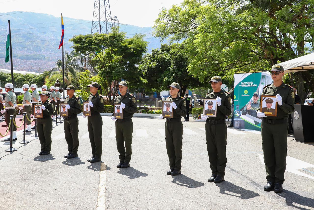Policías asesinados en Amalfi- foto gobernación de Antioquia