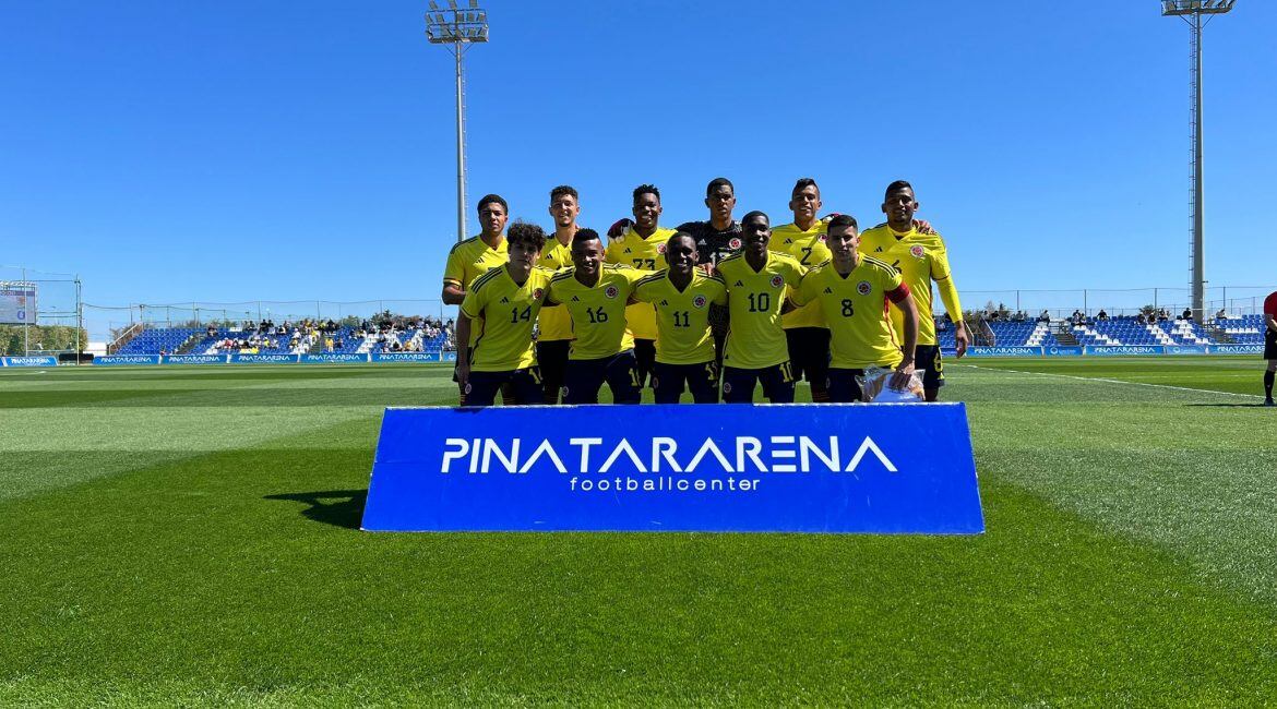 Selección Colombia Sub-20 en su primer amistoso por Europa de este 2023 / FCF