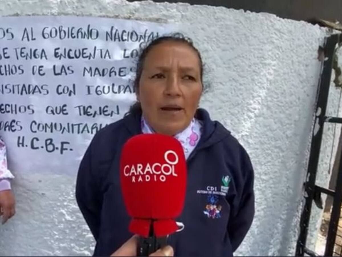 Madres comunitarias en tránsito de hogares de Bienestar en Boyacá van a paro