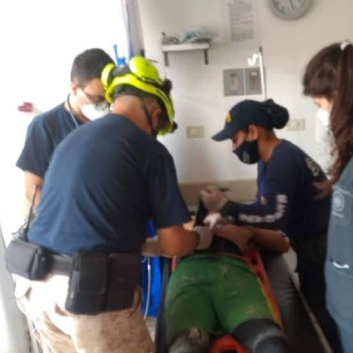 Minero resultó herido en Marmato, cuando le cayó una roca en la espalda