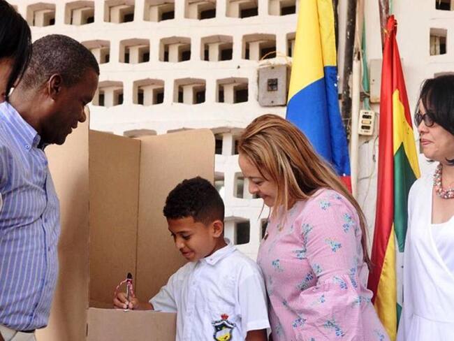 Se realizó elección de personeros estudiantiles de Cartagena