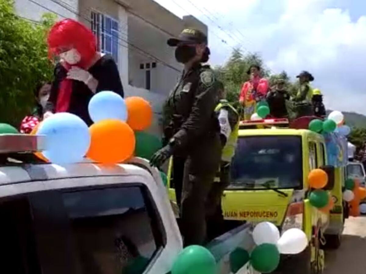 Con patrullas uniformadas, Policía llevó recreación a los niños en Bolívar
