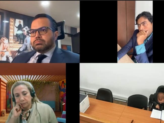 Audiencia preparatoria de juicio contra Nicolás Petro. Foto: captura de pantalla de audiencia.