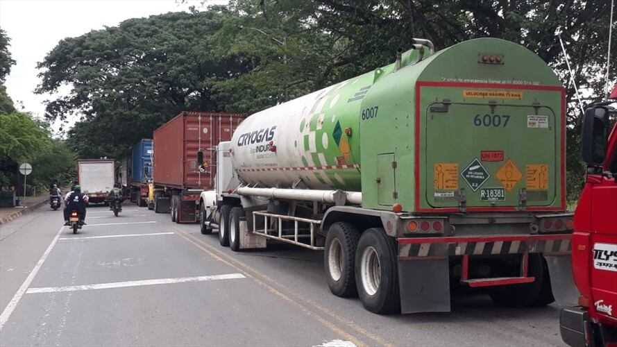 Los conductores estuvieron retenidos por unas horas