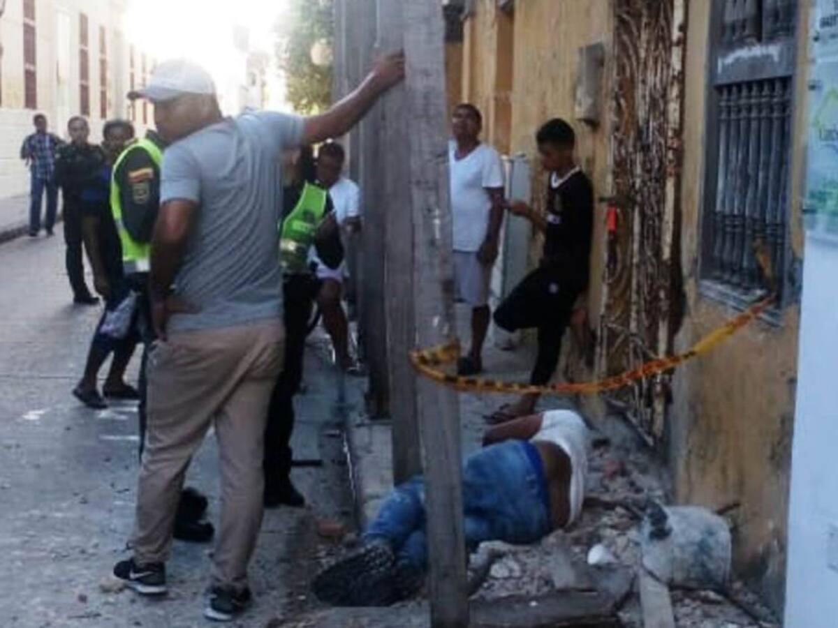 Obrero resulta herido en construcción del Centro Histórico de Cartagena