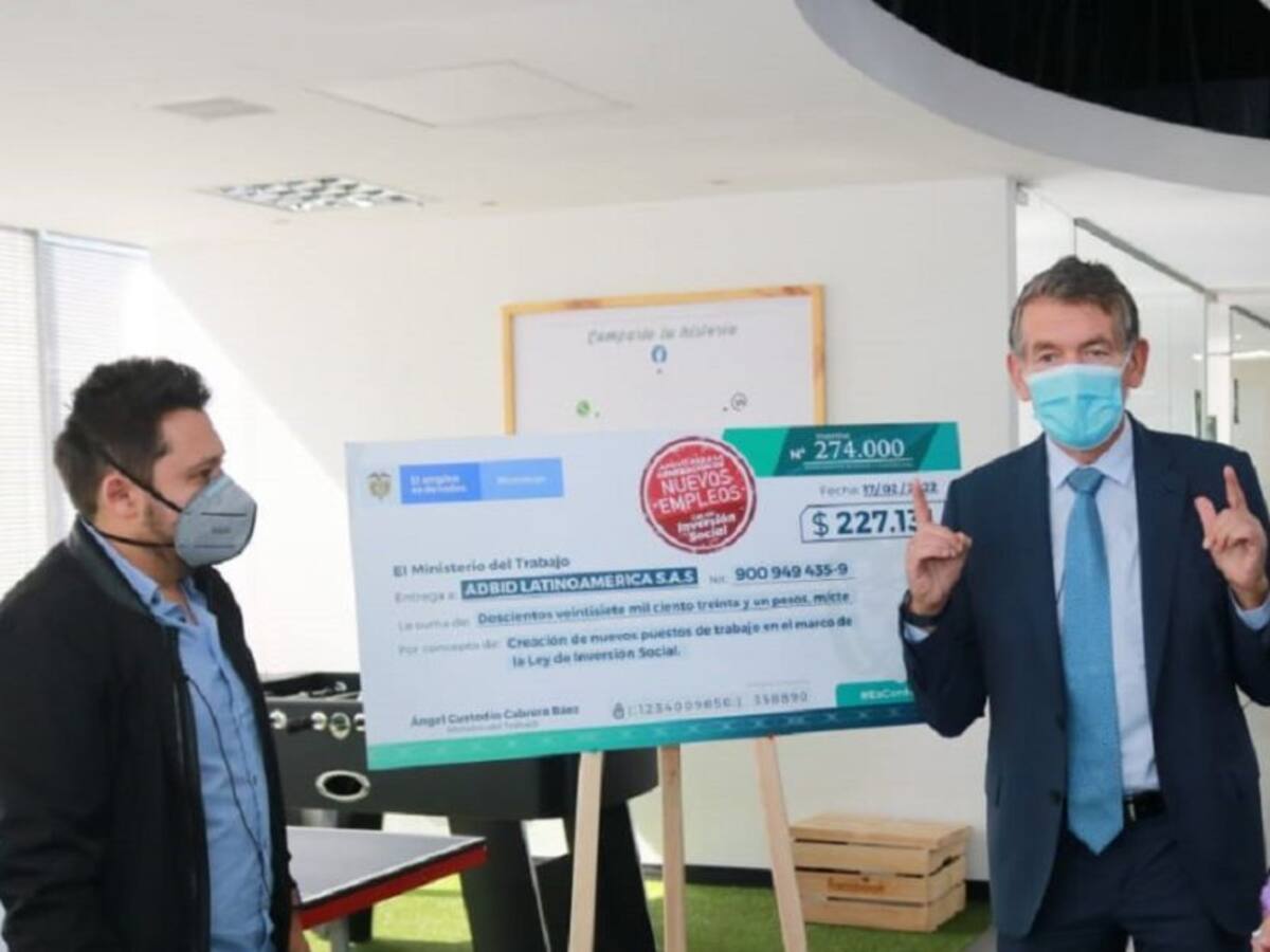 Más de 274 mil empleos se generaron con incentivos a la nómina en el 2021