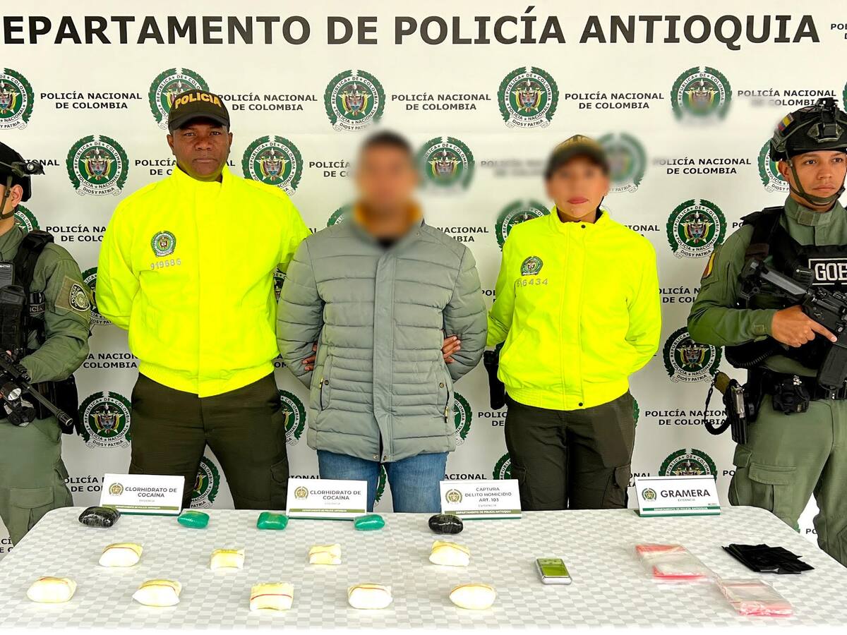 Capturaron a alias “Keny”, presunto asesino y cabecilla del microtráfico en el suroeste de Antioquia
