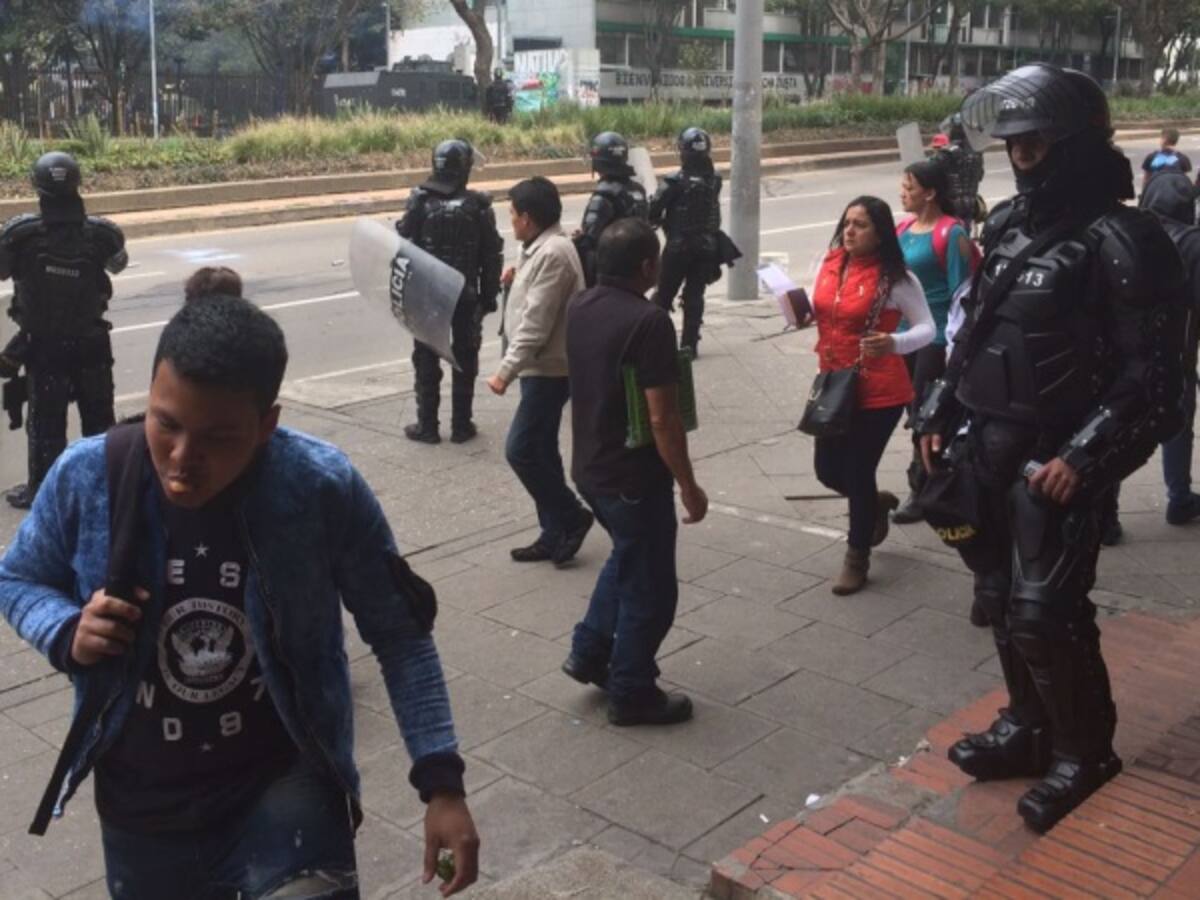 Protestas en la Universidad Pedagógica por falta de recursos