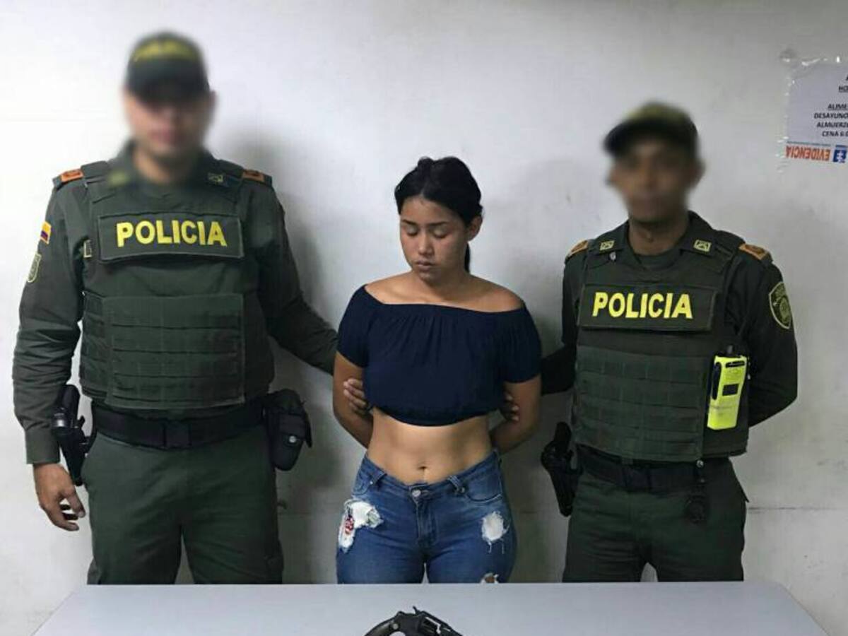 La joven capturada que 'robó' miradas en Barranquilla