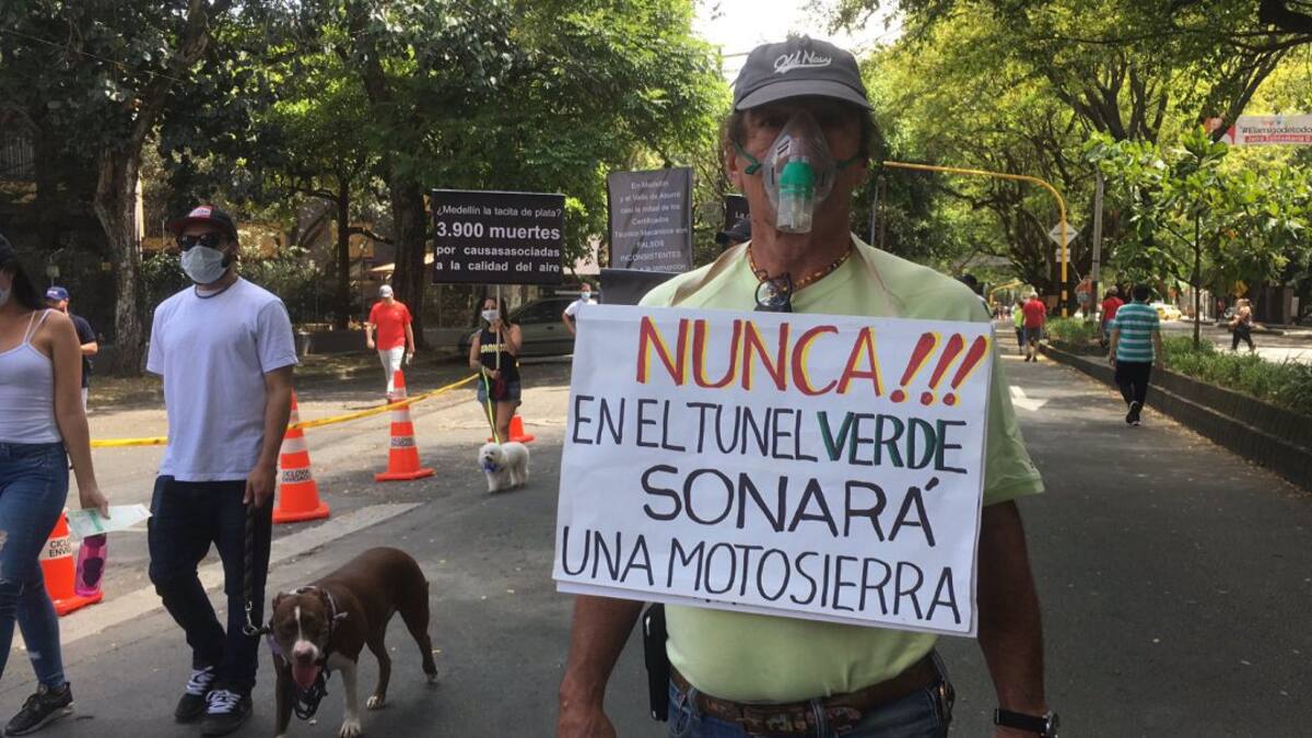 Desmontan campamento de resistencia en el Túnel Verde