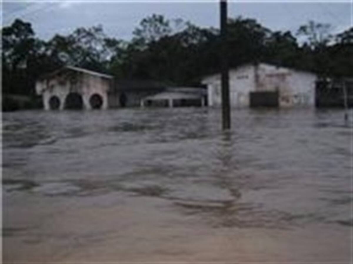 Carmen del Darién, en el Chocó, está totalmente inundado