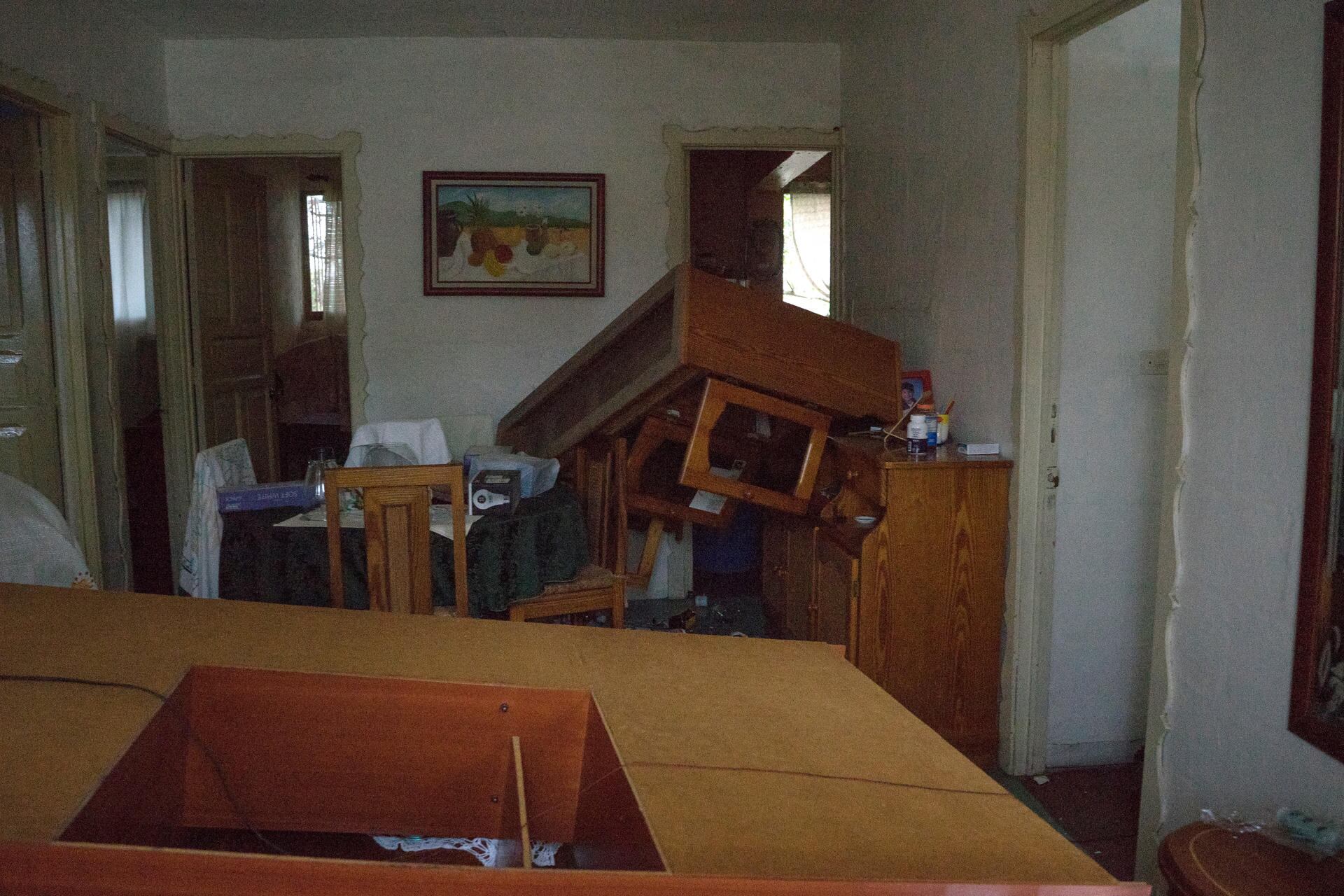 Así quedó una vivienda tras el terremoto en Venezuela. Foto: EFE.