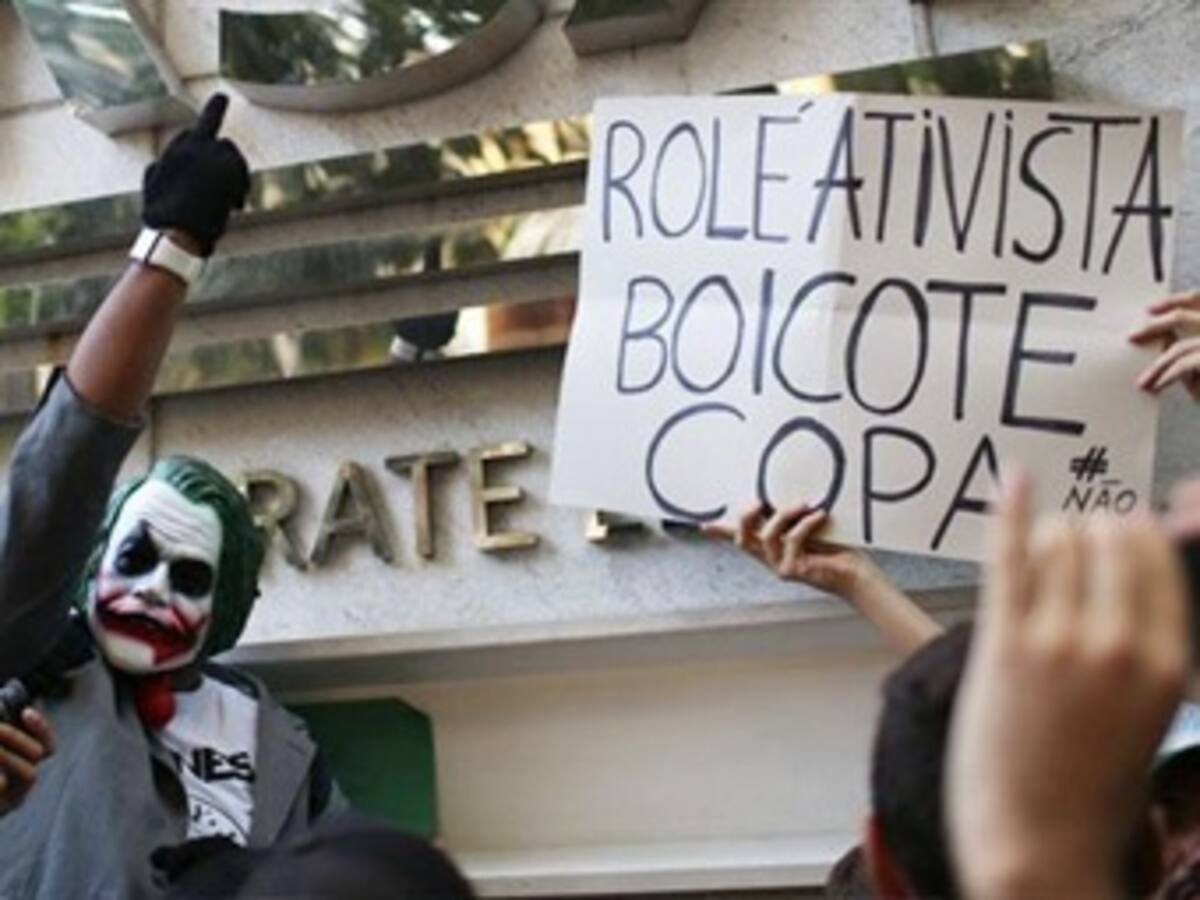 En Brasil protestan contra el Mundial a ritmo de bossa nova