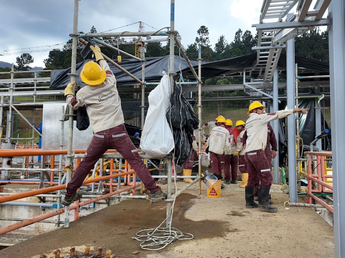 Sin interrupciones en el servicio, EPM está modernizando la planta de agua potable de Manantiales