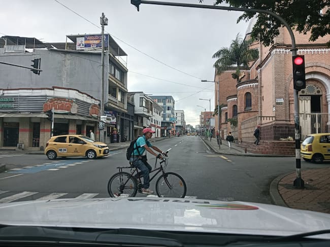 Armenia vivió el día sin carro y sin moto. los ciudadanos aprovecharon para movilizarse en bicicleta. Foto: Adrián Trejos
