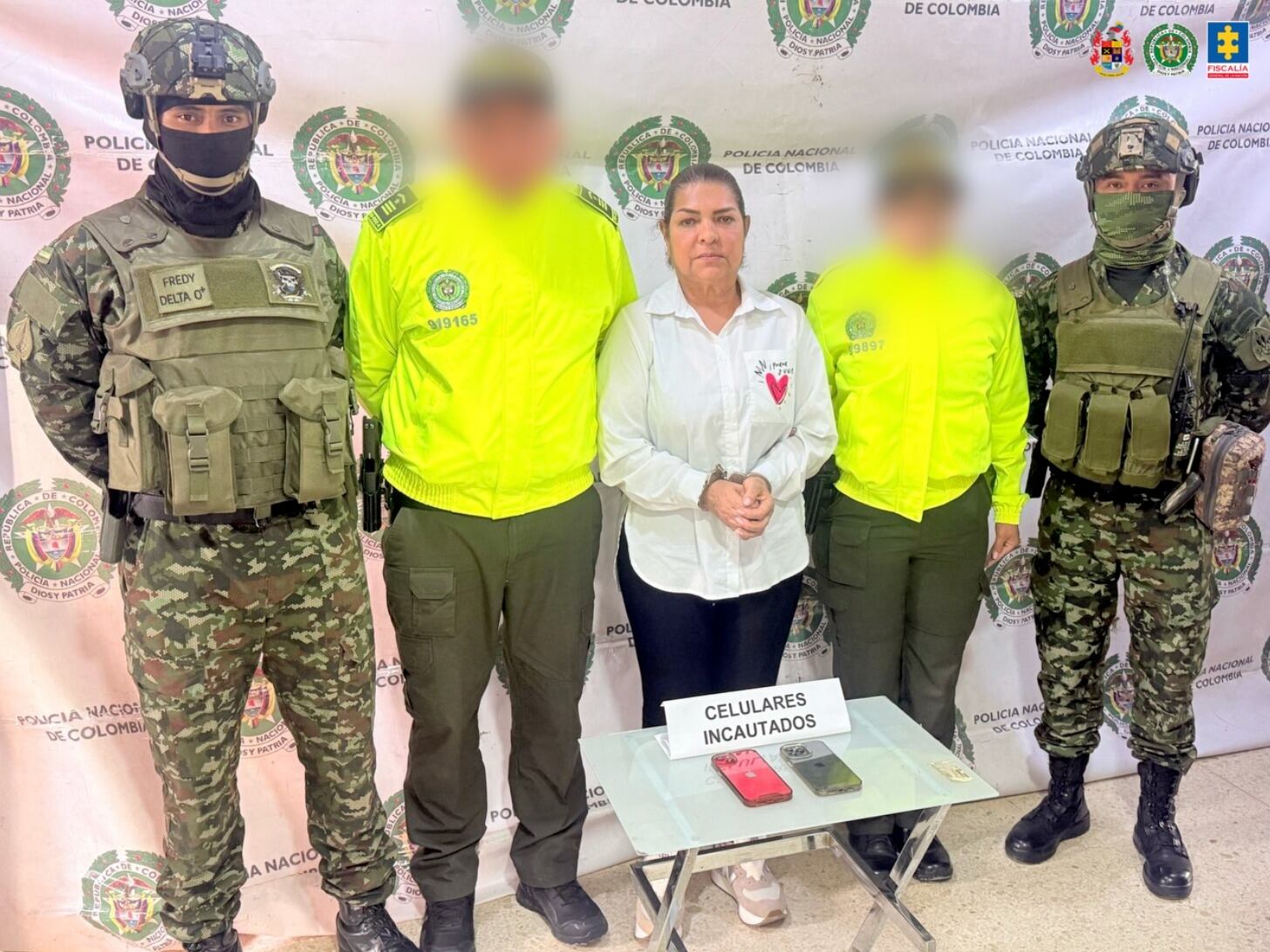 Teresa Giraldo capturada - foto Fiscalía