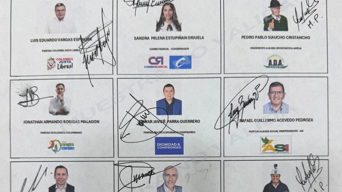 Este es el tarjetón para las elecciones atípicas de Tunja