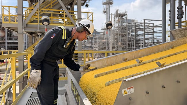 Refinería de Cartagena inició venta de azufre sólido a mercados nacionales e internacionales