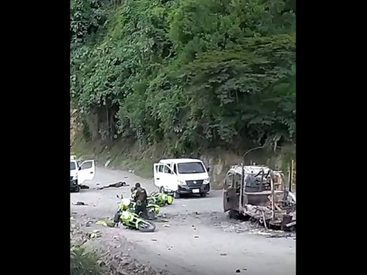 Paro armado: Emboscaron una caravana escoltada en Cañasgordas