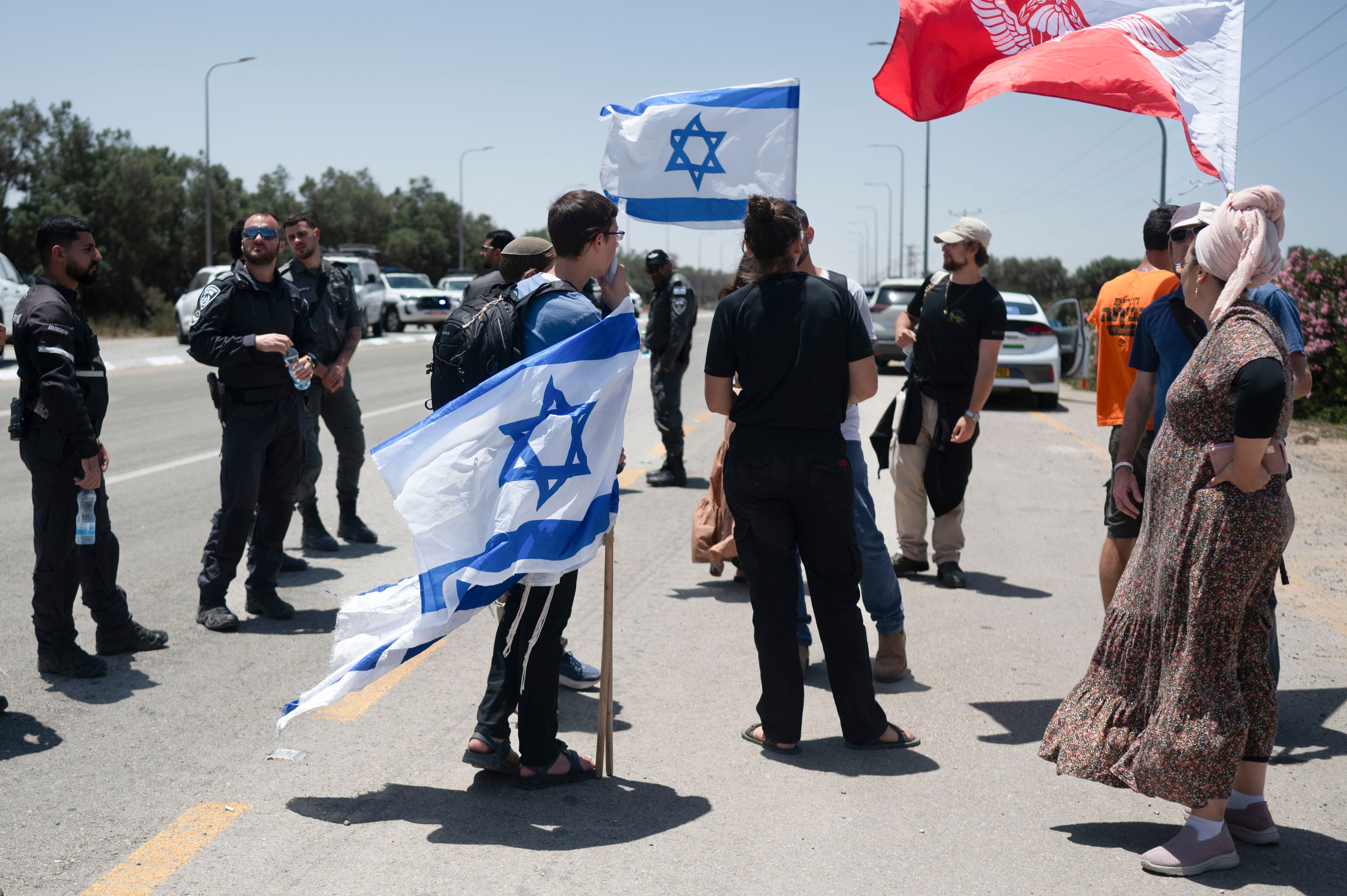 YATED, 21/05/2025. Frontera en la Franja de Gaza, protestas por ayuda humanitaria.  EFE/ Magda Gibelli