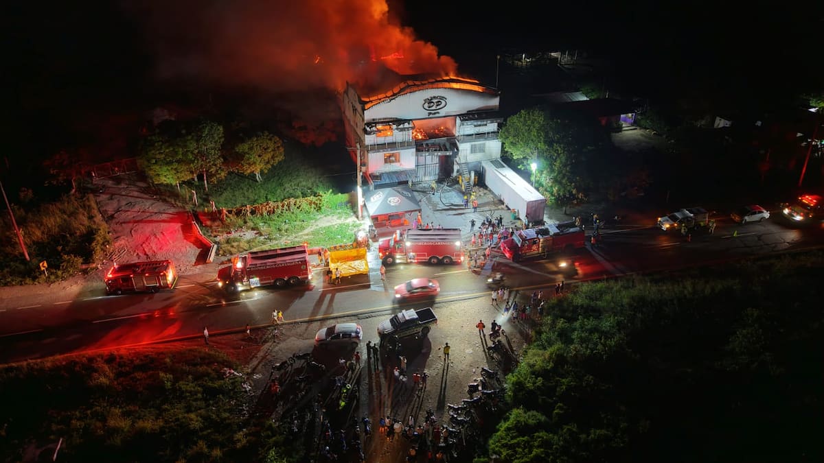Incendio consumió bodega en el municipio de Turbana, Bolívar