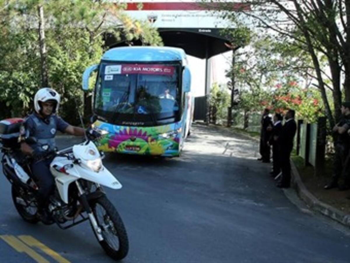 La Selección Colombia en el estadio Mané Garrincha