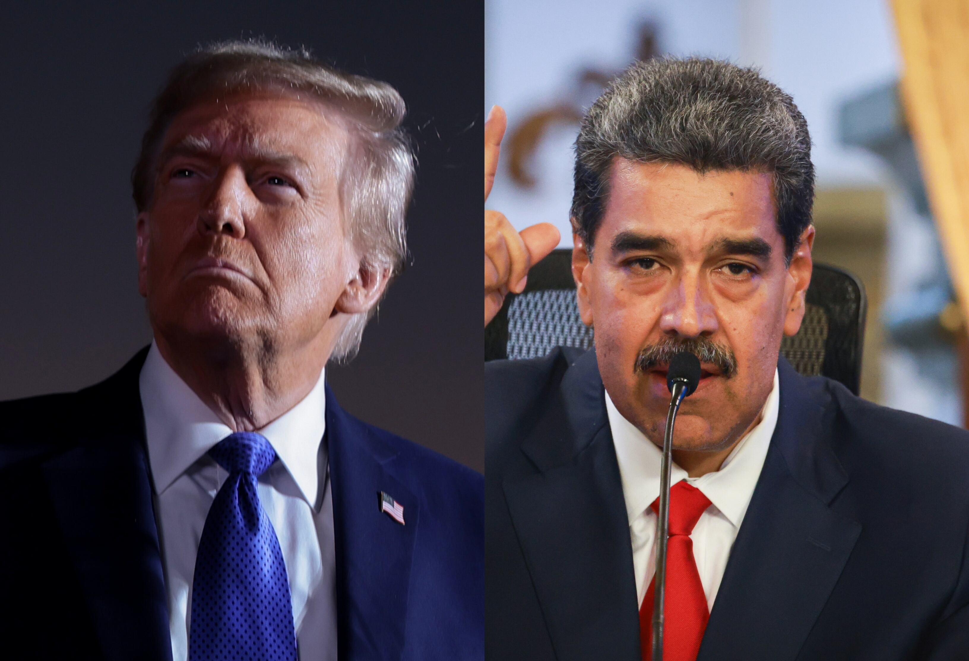 Donald Trump y Nicolás Maduro de Getty Images
