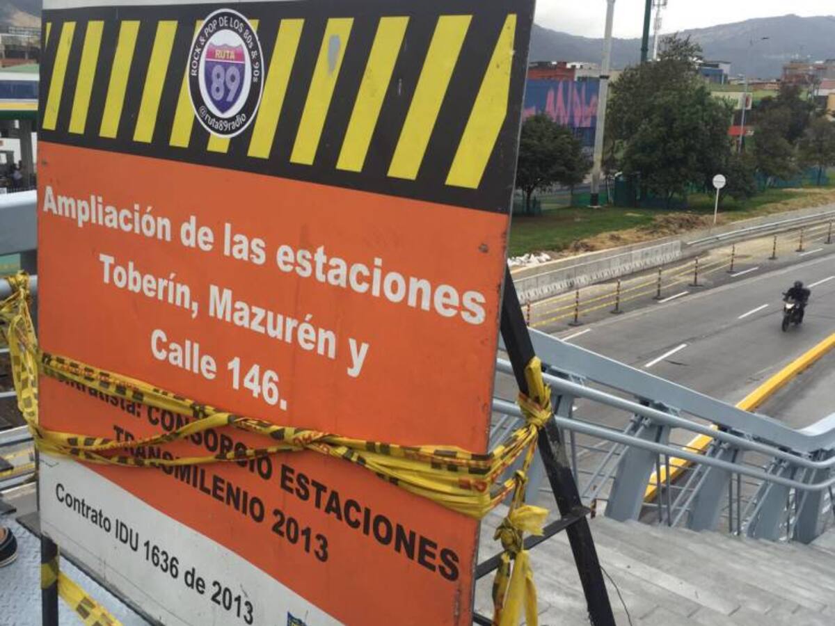 En septiembre entrarían a funcionar ampliaciones de estaciones Toberín, Calle 146 y Mazurén: IDU
