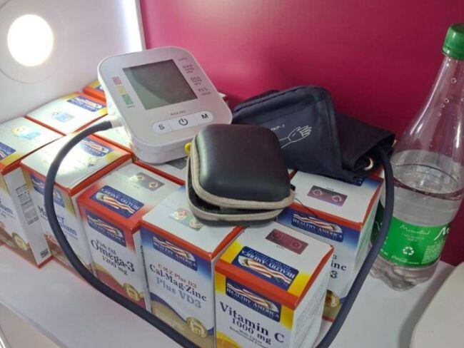 Medicamentos y productos incautados.