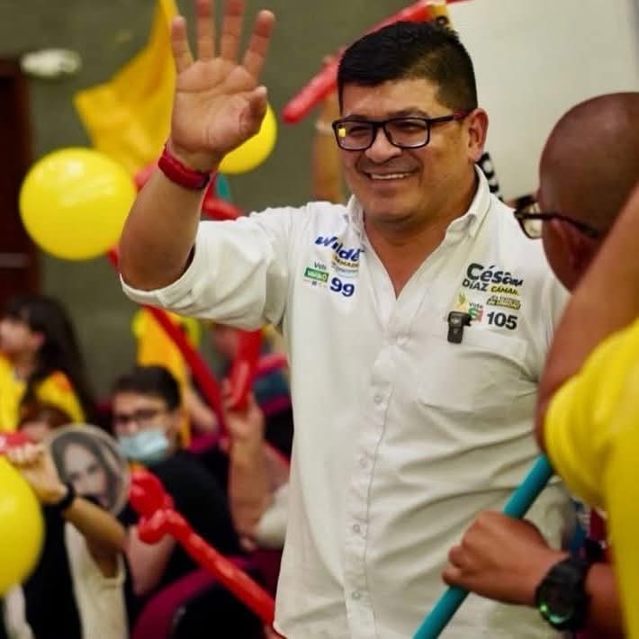 César Díaz, exconcejal de la capital caldense y excandidato a la Cámara de Representantes, señalado por violencia intrafamiliar. Foto: Facebook Cesar Augusto Díaz Zapata.