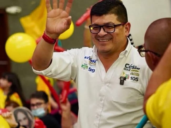 César Díaz, exconcejal de la capital caldense y excandidato a la Cámara de Representantes, señalado por violencia intrafamiliar. Foto: Facebook Cesar Augusto Díaz Zapata.