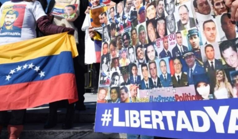 Marcha por la libertad de los presos políticos.