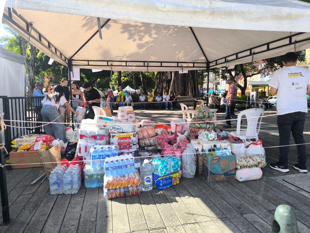 Ayudas entregadas en Itagüí, Antioquia, durante las fiestas de este municipio. Cortesía: Alcaldía de Itagüí.