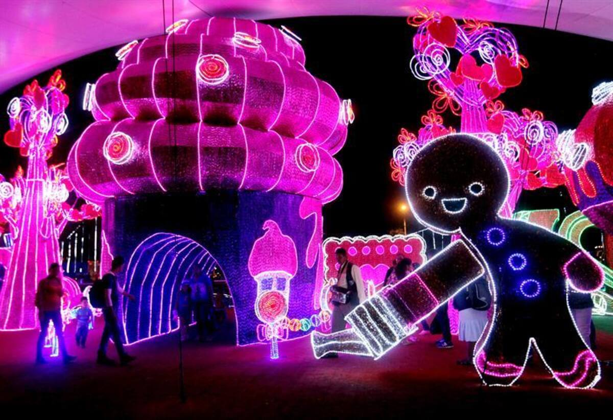 Árboles humanos, en los ríos y las ciudades más emblemáticas del mundo inundadas de luces y de la magia de la navidad. / Medellín, Colombia.