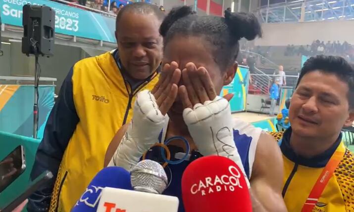 Angie Valdés, emocionada hasta el llanto tras avanzar a París 2024 / Caracol Radio.