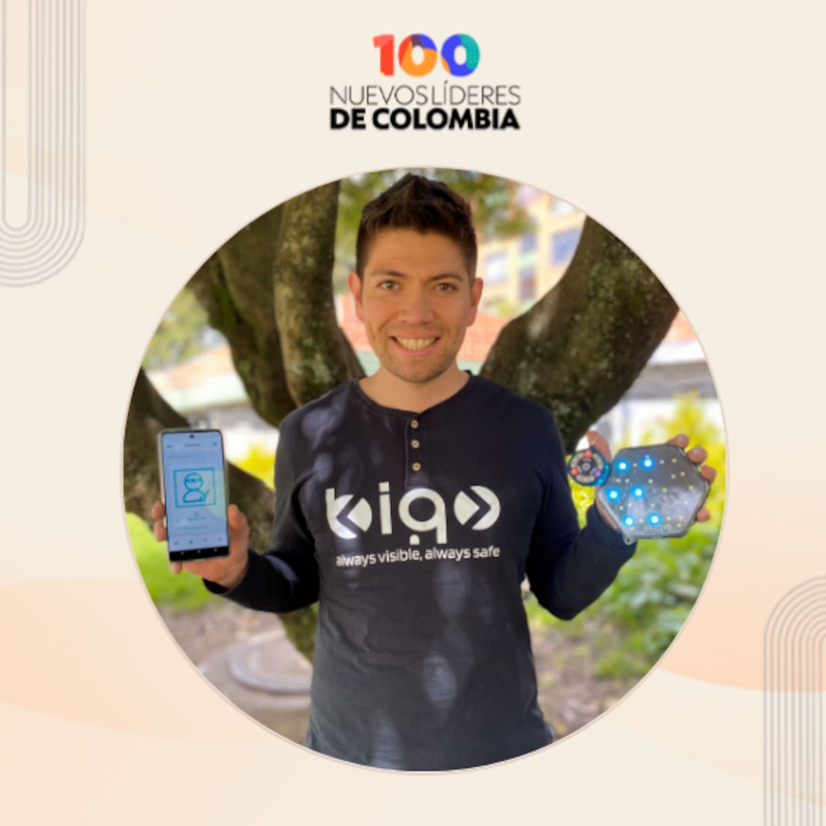 Alexander Nieves, el ingeniero detrás del dispositivo que salva a ciclistas en las vías