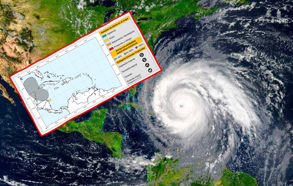 La Unidad Nacional de Gestión del Riesgo, advierte de formación de ciclón tropical cerca a San Andrés y Providencia. Cortesía: @UNGRD