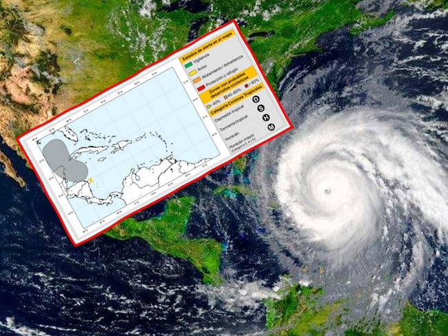 La Unidad Nacional de Gestión del Riesgo, advierte de formación de ciclón tropical cerca a San Andrés y Providencia. Cortesía: @UNGRD