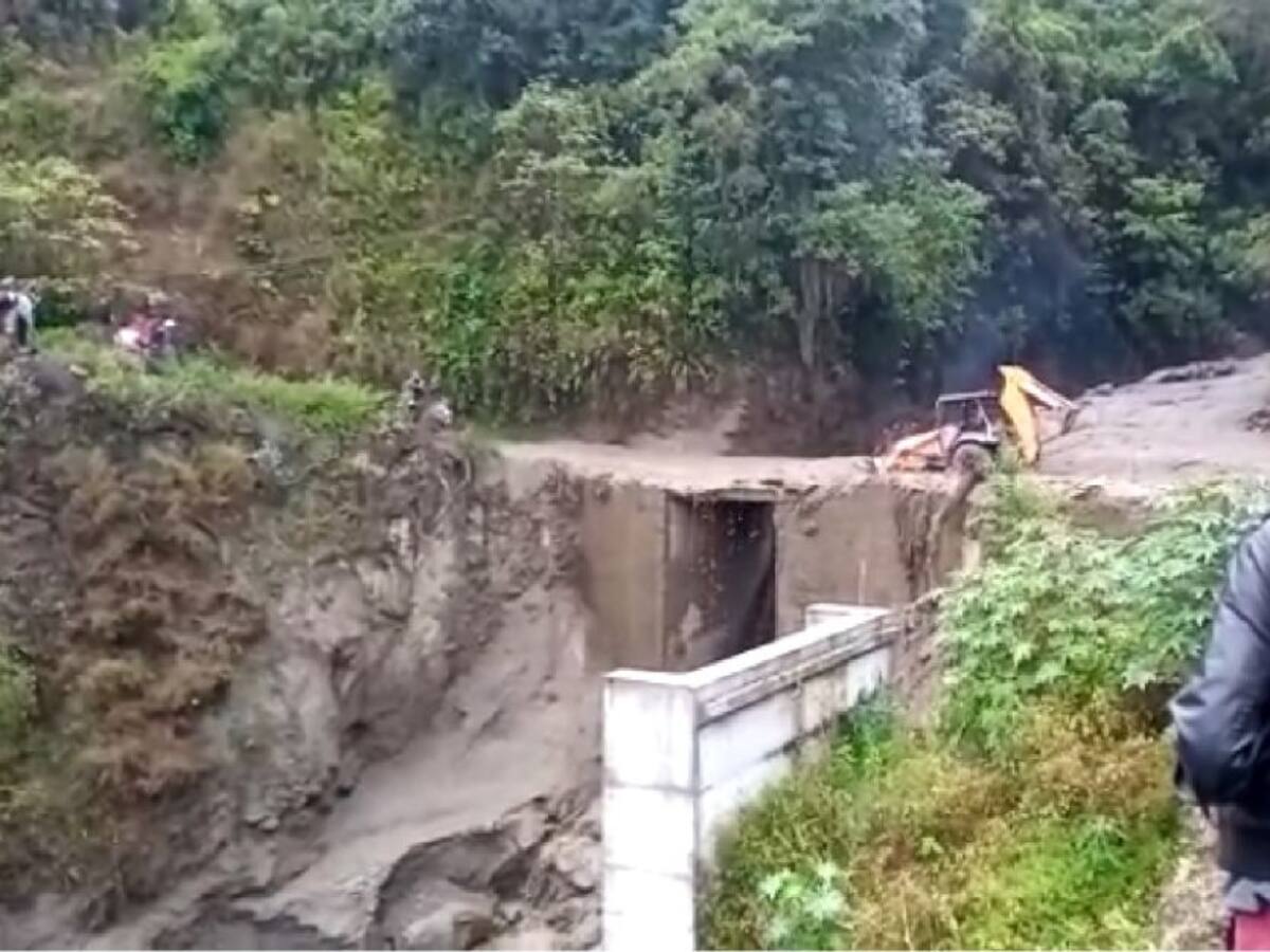 Una avalancha puso en alerta a los habitantes del corregimiento de Anaime