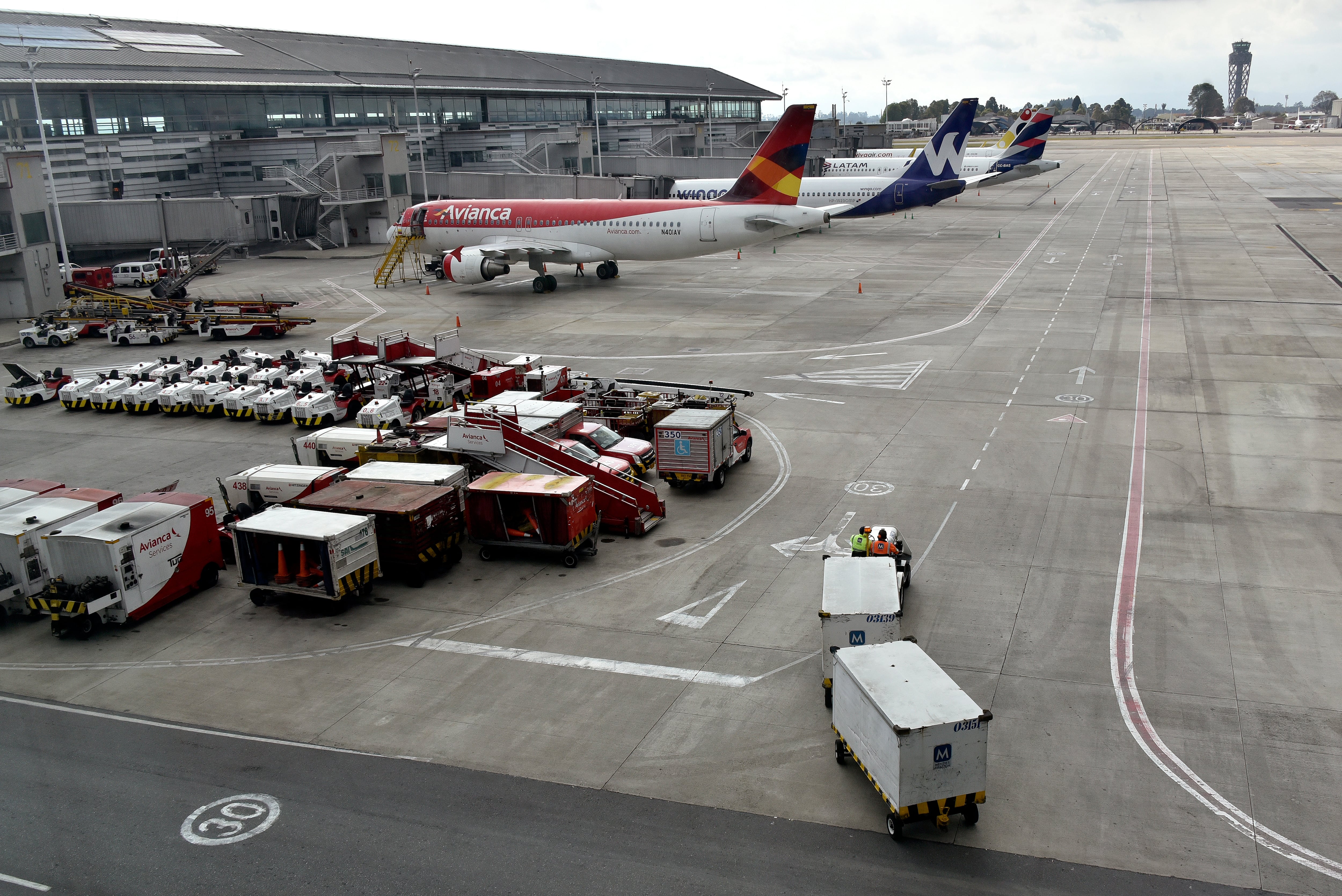 Aeropuerto Internacional El Dorado, en Bogotá. (Foto de Guillermo Legaria/Getty Images)