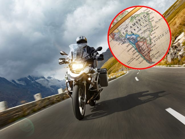 Viaje en moto por Sudamérica, imágenes de referencia: Getty Images // collage creado por Caracol Radio