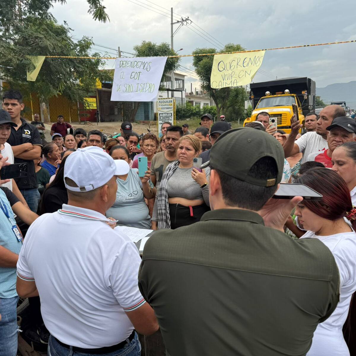 Comunidad de San Isidro protesta por ruido y hechos violentos